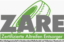 Initiative ZARE-Zertifizierte Altreifen Entsorger/vertreten durch die CGW GmbH